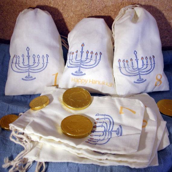 Countdown To Chanukah With Custom Printed Cotton Bags By Linda Fulghum